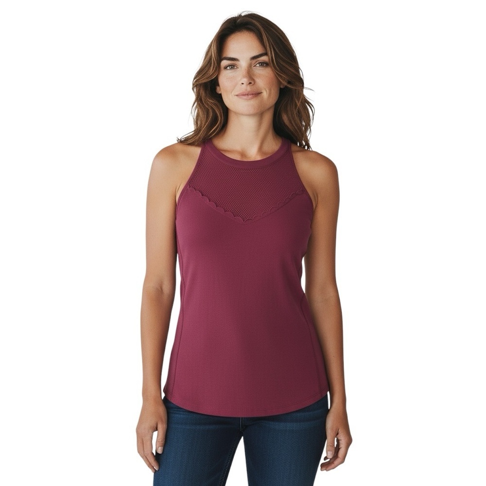 White House Black Market Women’s Size XS Pink Fuchsia Sleeveless Blouse